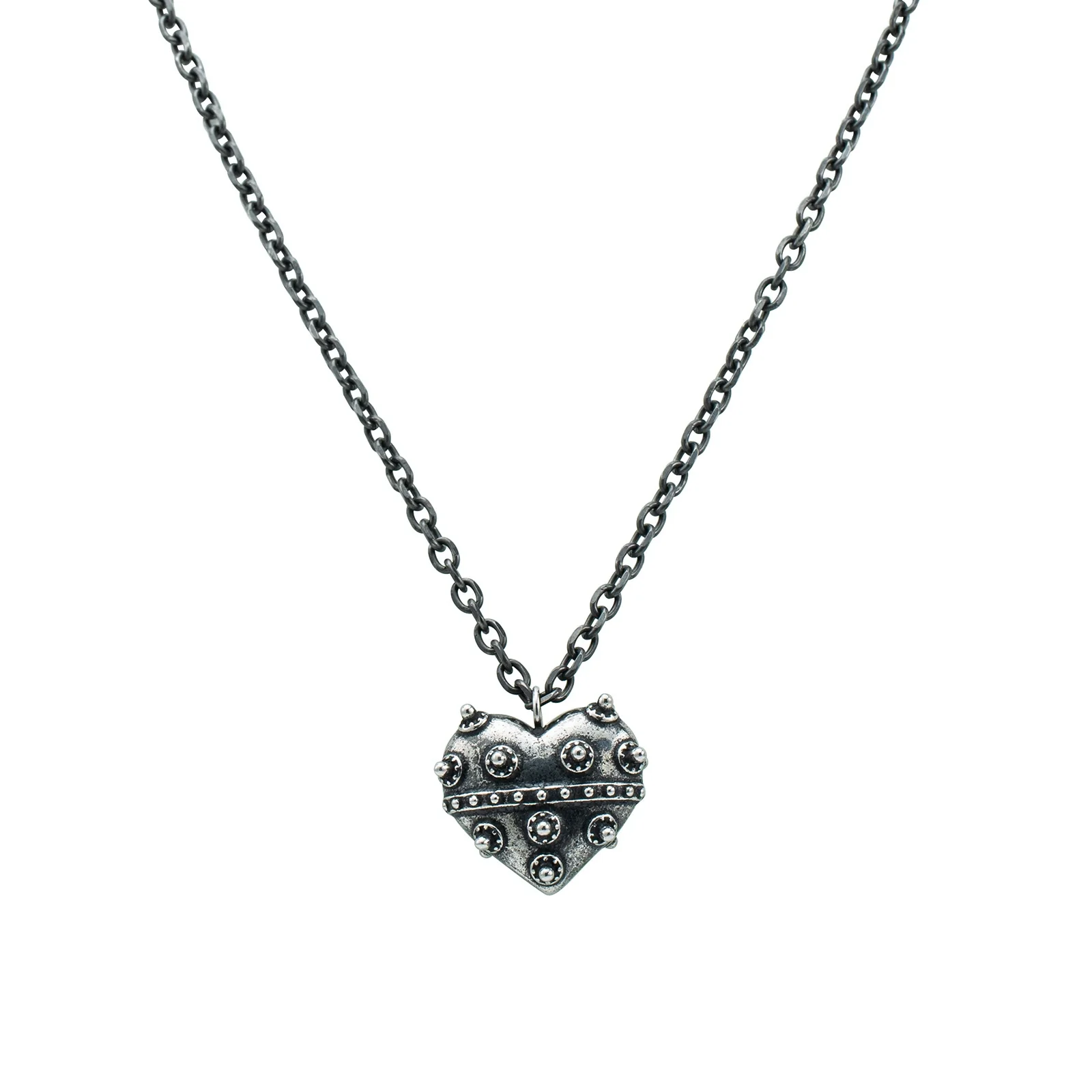 Punk Dark Style Titanium Steel Heart Shape Pendant Necklace - Image 5