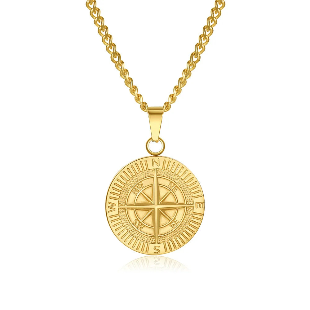 Punk Gothic Style Stainless Steel And Titanium Steel Rose Skull Pendant Necklace With Twist Chain And Geometric Pattern Handmade For Men - Image 9