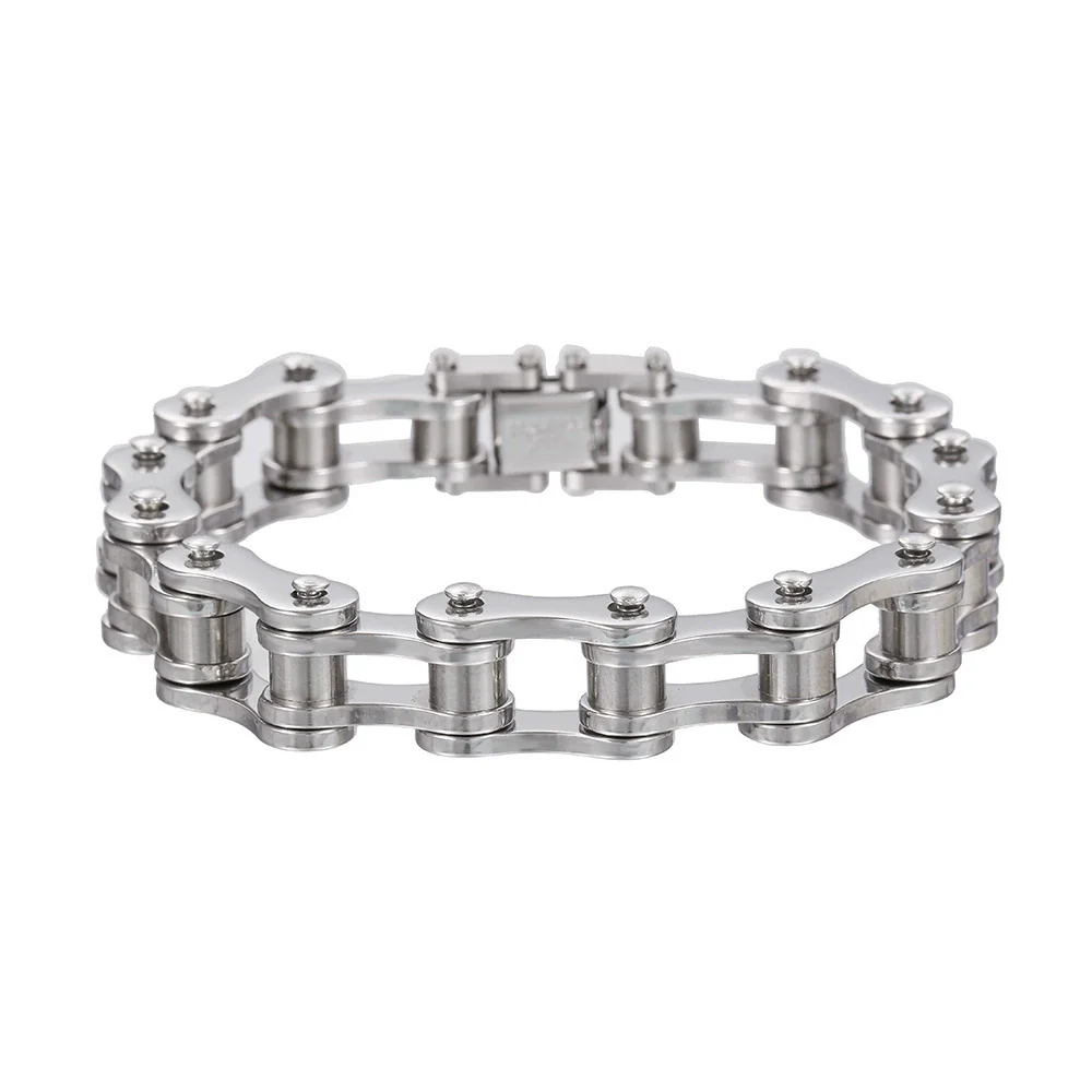 Punk Jewelry Stainless Steel Unisex Handmade Geometric Bracelet - Image 7