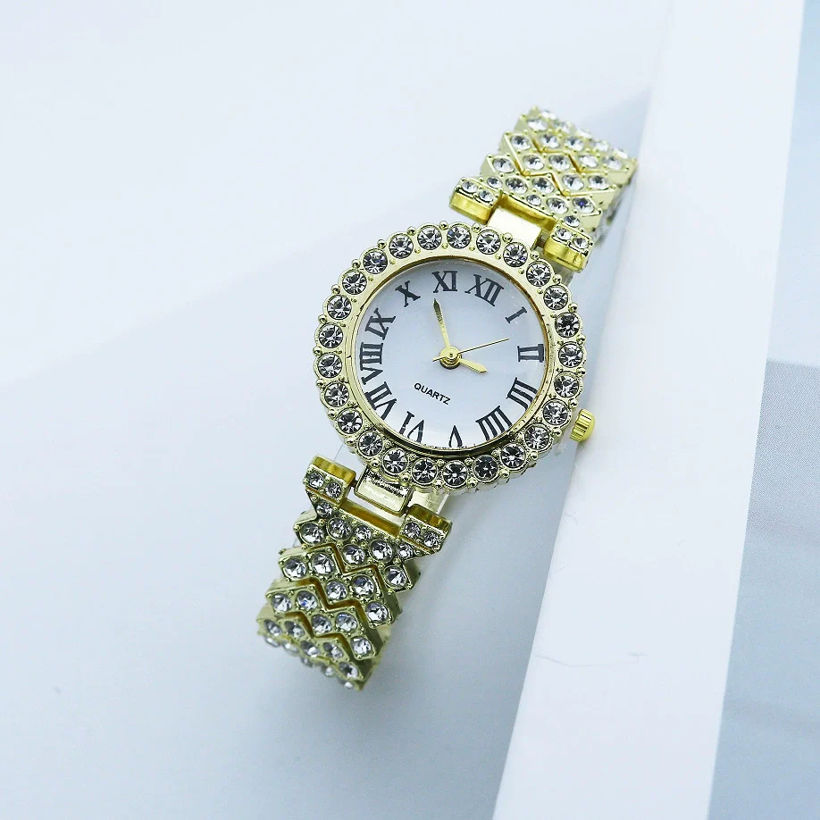 Quartz Watch Alloy Case Stainless Steel Strap Round Women's Casual Fashion Watch - Image 2