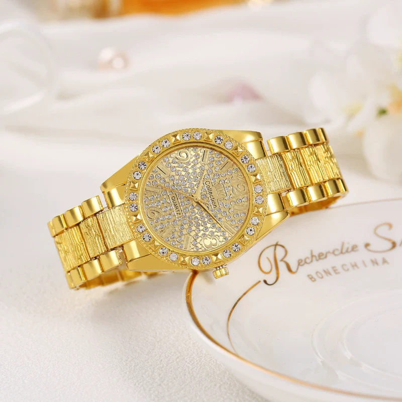Quartz Watch Alloy Strap Iron Buckle Round Dial Fashion Style For Men And Women - Image 2