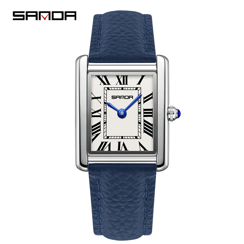 Quartz Watch Square Dial Alloy Alloy And Stainless Steel Allmatch Fashion Business Waterproof Couple Watch - Image 14