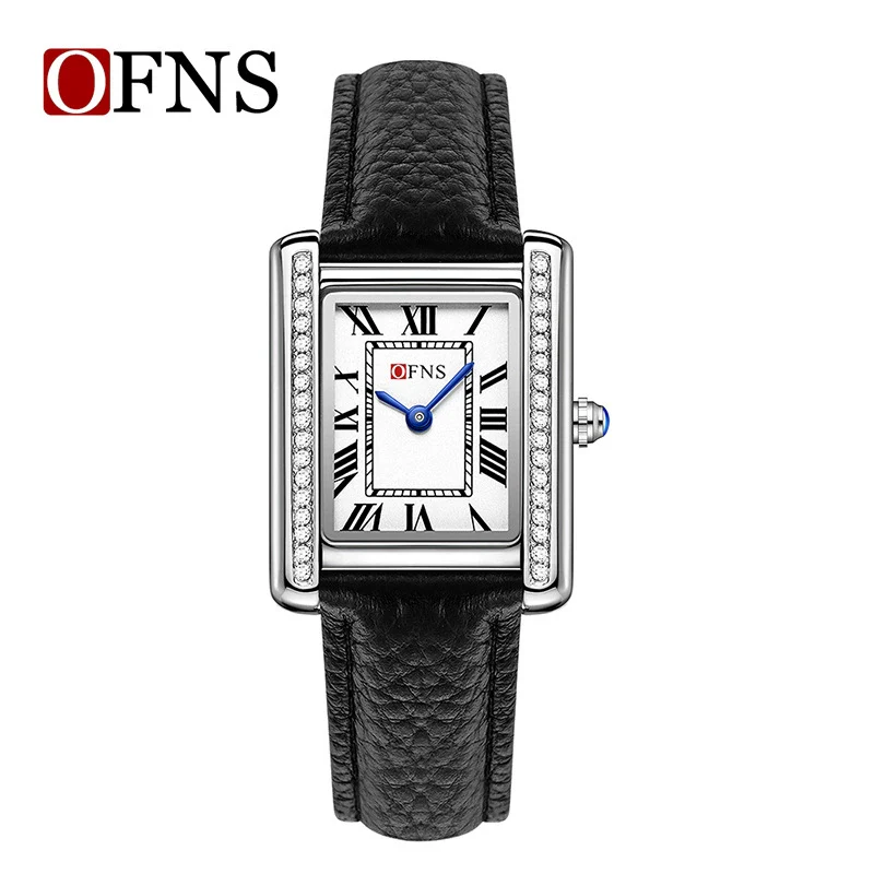 Quartz Watch Square Dial Alloy Alloy And Stainless Steel Allmatch Fashion Business Waterproof Couple Watch - Image 3
