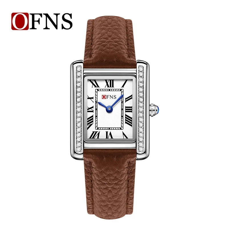Quartz Watch Square Dial Alloy Alloy And Stainless Steel Allmatch Fashion Business Waterproof Couple Watch - Image 5