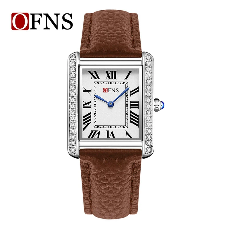 Quartz Watch Square Dial Alloy Alloy And Stainless Steel Allmatch Fashion Business Waterproof Couple Watch - Image 6