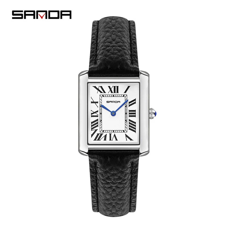 Quartz Watch Square Dial Alloy Alloy And Stainless Steel Allmatch Fashion Business Waterproof Couple Watch - Image 8