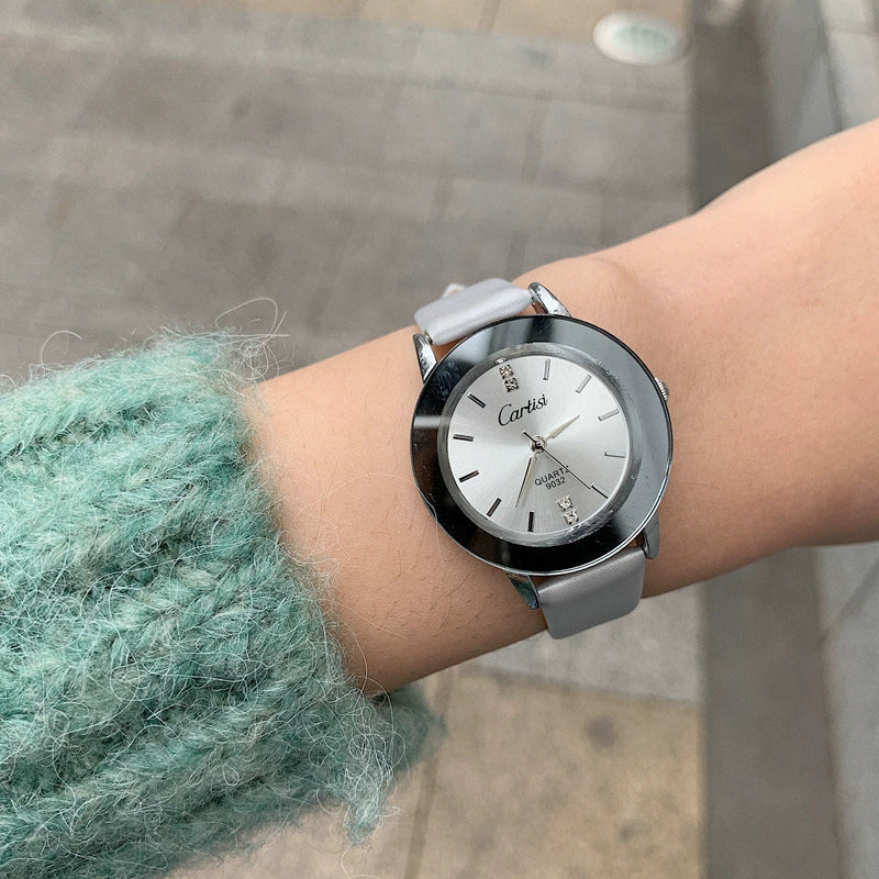 Quartz Watch Zinc Alloy Case Imitation Leather Strap Round Dial For Men And Women Couples - Image 5