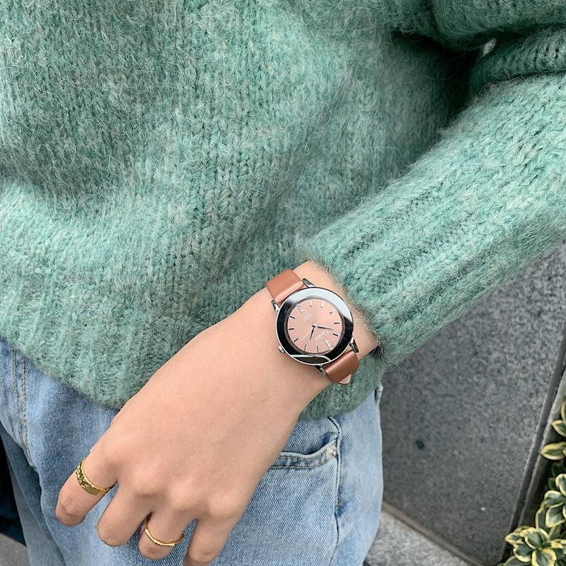 Quartz Watch Zinc Alloy Case Imitation Leather Strap Round Dial For Men And Women Couples - Image 9
