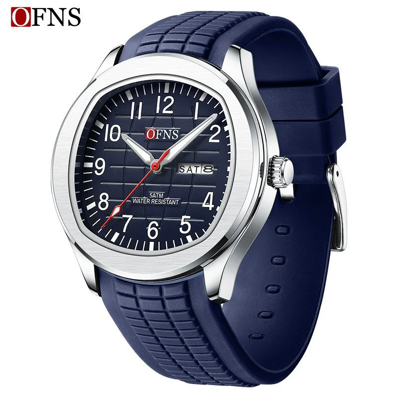 Quartz Watch Zinc Alloy Case Stainless Steel Buckle Gas Rubber Strap Round Dial Leisure Style Waterproof For Men And Women - Image 8