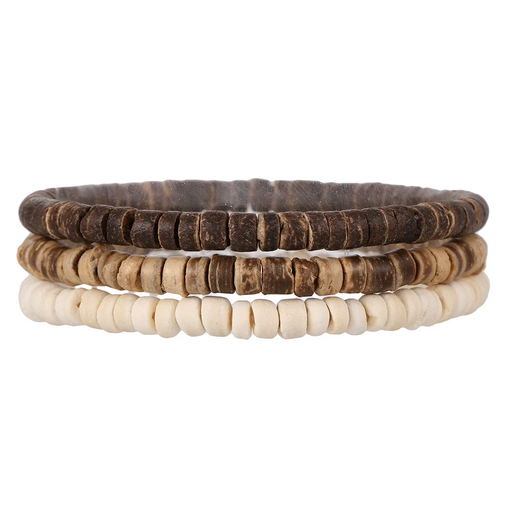 Retro Brushed Tin Ccb Pine Stone Handmade Geometric Bracelet Unisex - Image 11