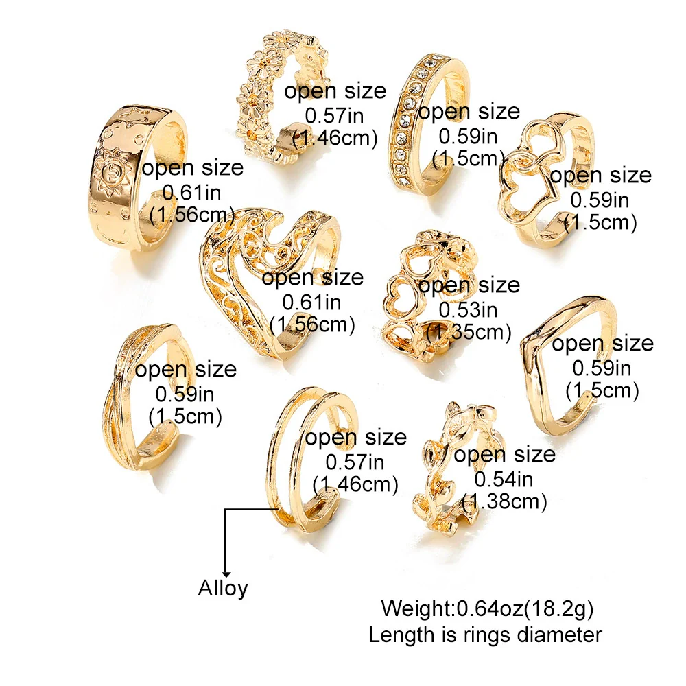 Retro Flower Geometric Pattern Alloy Ring For Women - Image 2