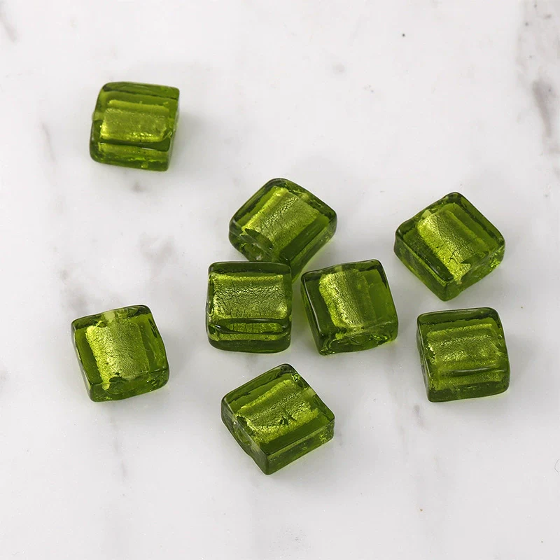 Retro Glass And Glaze Square Straight Hole Beads For Diy Earrings Necklaces And Bracelets - Image 11