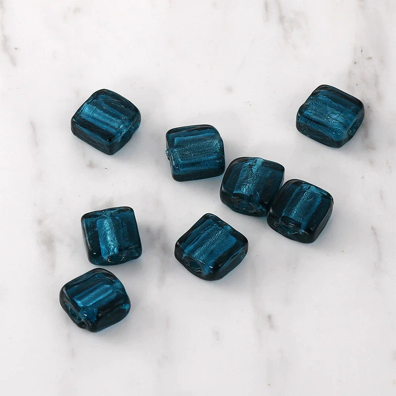 Retro Glass And Glaze Square Straight Hole Beads For Diy Earrings Necklaces And Bracelets - Image 13