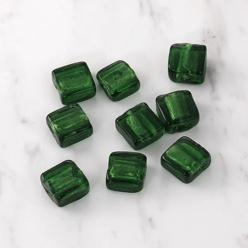Retro Glass And Glaze Square Straight Hole Beads For Diy Earrings Necklaces And Bracelets - Image 16