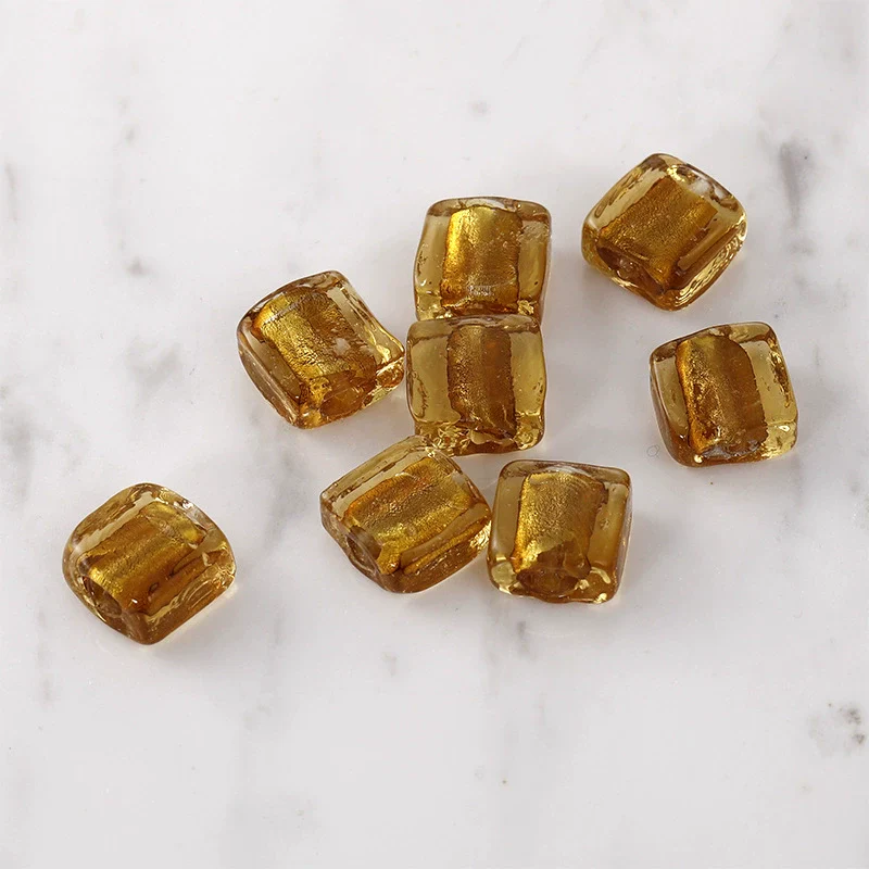 Retro Glass And Glaze Square Straight Hole Beads For Diy Earrings Necklaces And Bracelets - Image 3