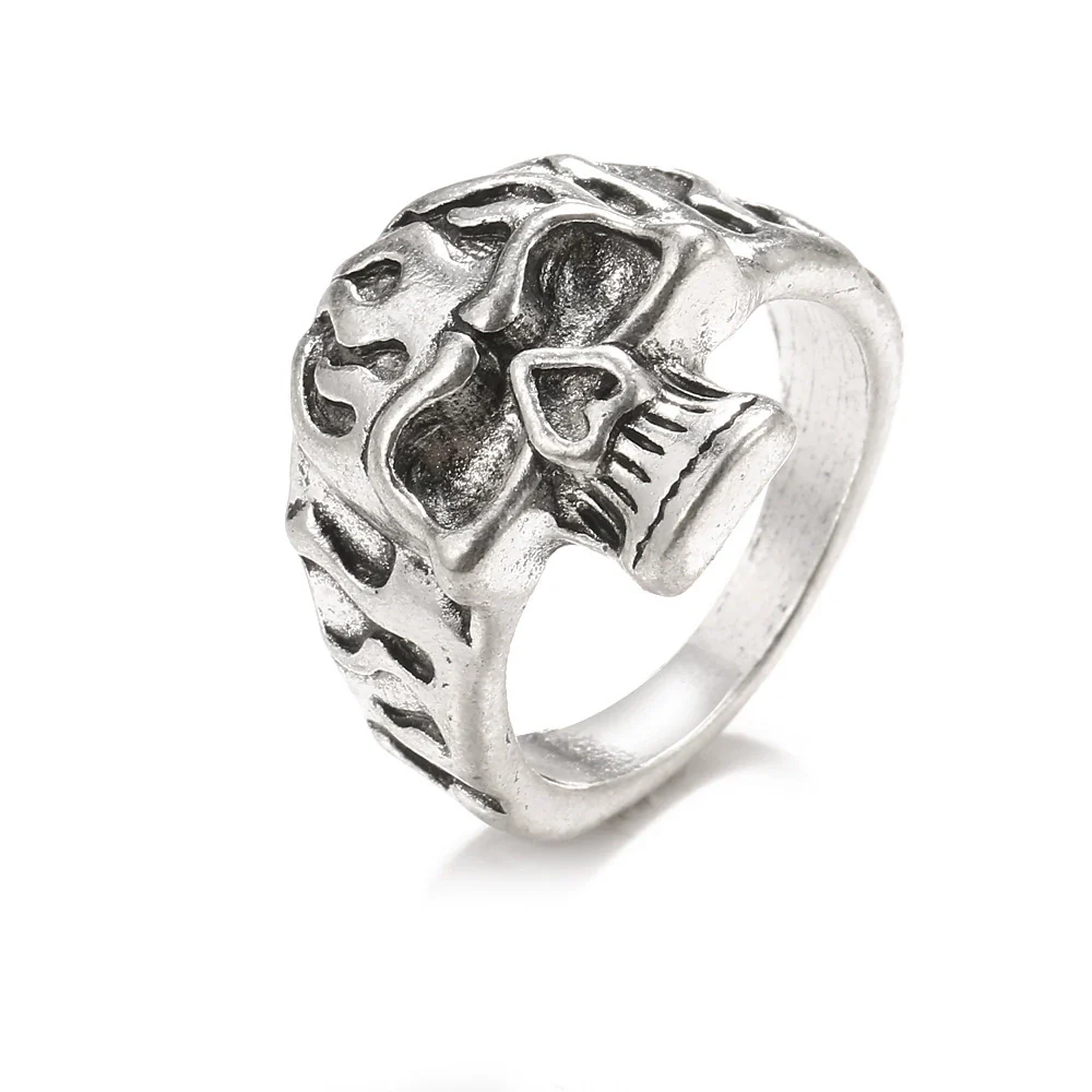 Retro Punk Style Alloy Cast Ring - Image 10