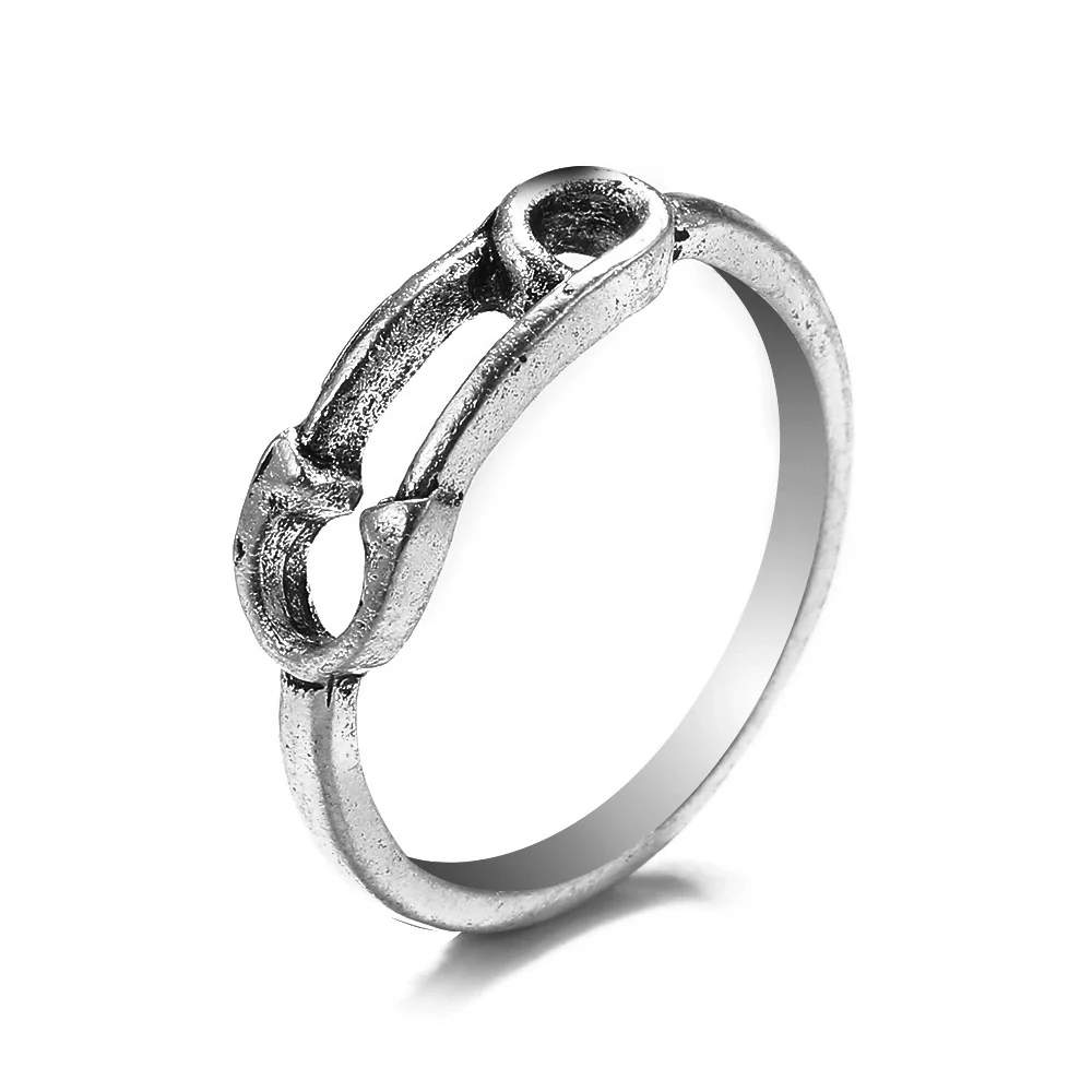 Retro Punk Style Alloy Cast Ring - Image 15