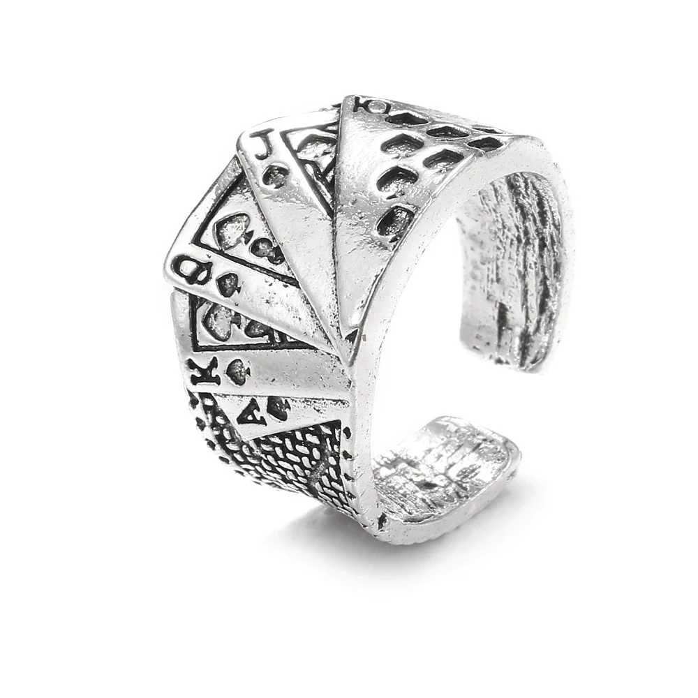 Retro Punk Style Alloy Cast Ring - Image 17