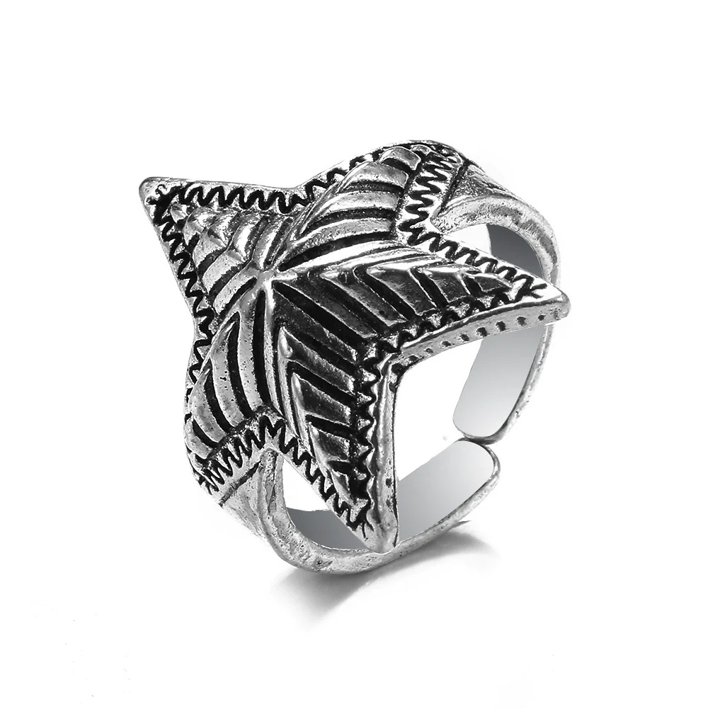 Retro Punk Style Alloy Cast Ring - Image 26