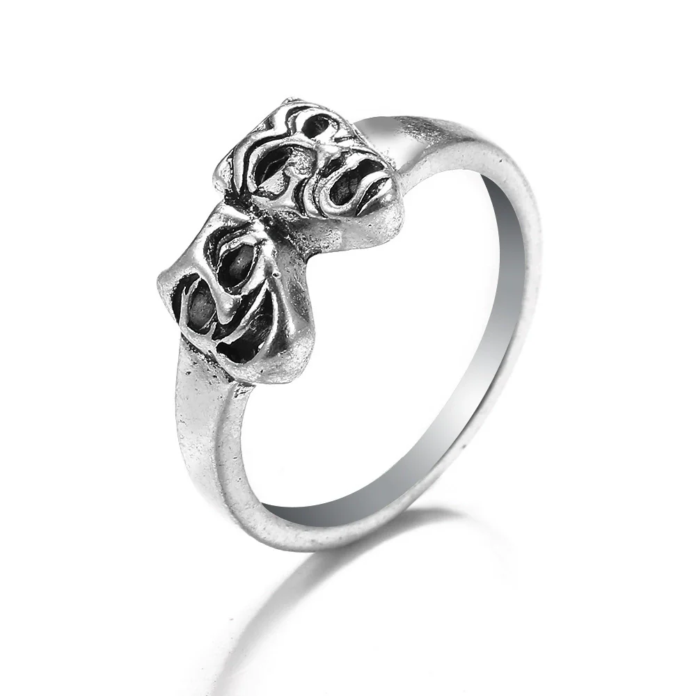 Retro Punk Style Alloy Cast Ring - Image 5