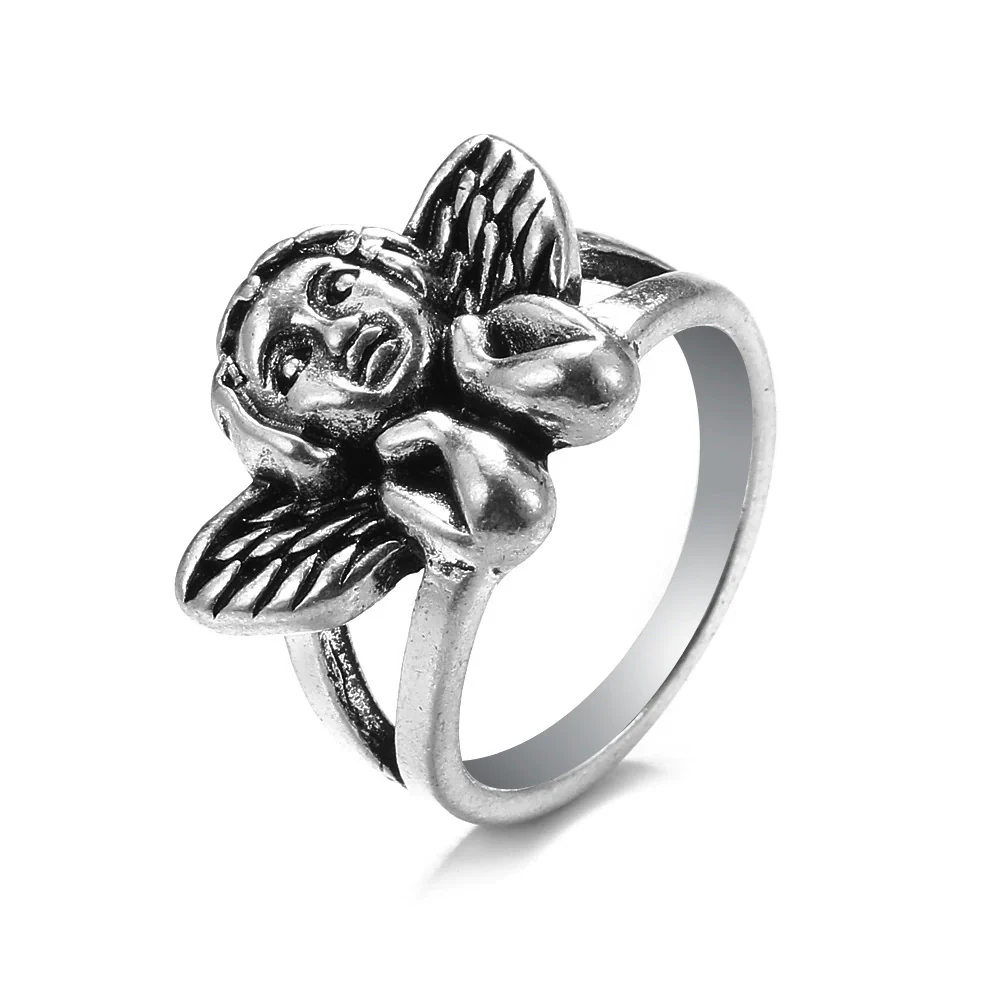 Retro Punk Style Alloy Cast Ring - Image 8
