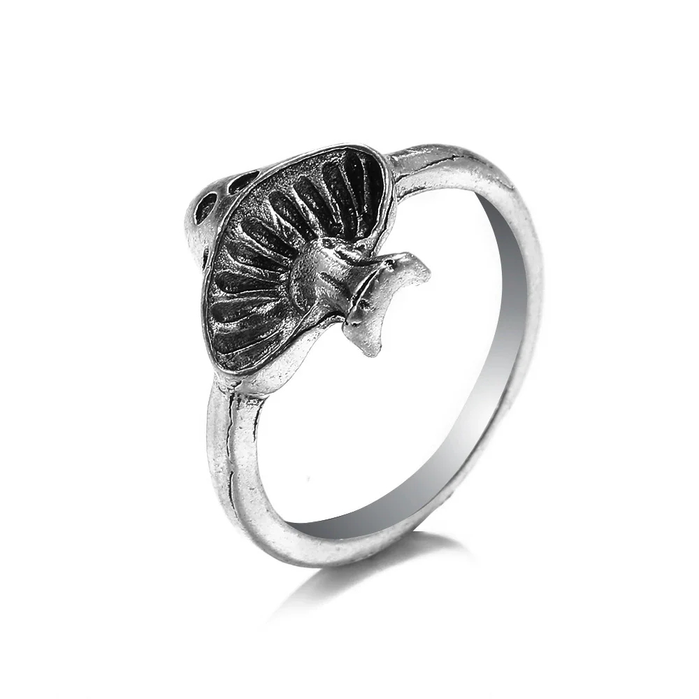 Retro Punk Style Alloy Cast Ring - Image 9