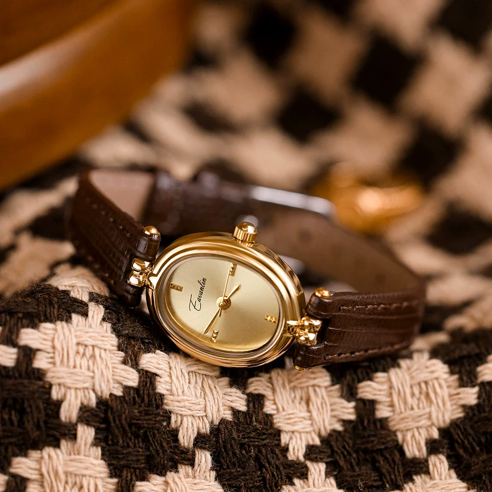 Retro Round Alloy Belt Women's Watch With Mineral Strengthened Mirror And Stainless Steel Clasp - Image 4