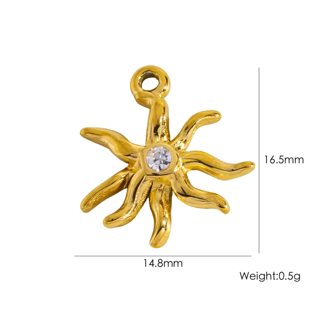 Retro Simple Jewelry Accessories Drop Oilinlaid White Shellfish Natural Stone Zircon Stainless Steel Pendant With Electroplating Process - Image 14