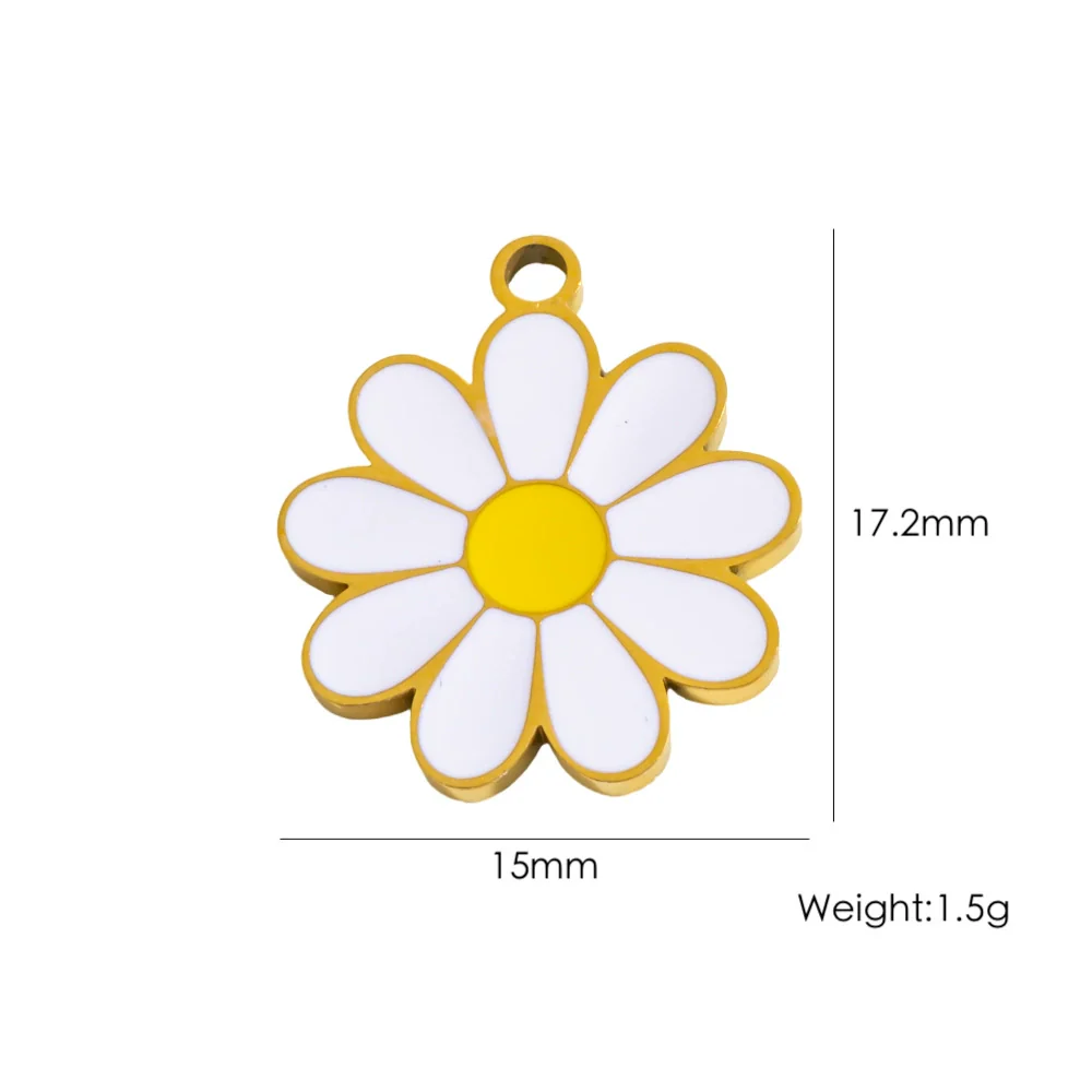 Retro Simple Jewelry Accessories Drop Oilinlaid White Shellfish Natural Stone Zircon Stainless Steel Pendant With Electroplating Process - Image 19