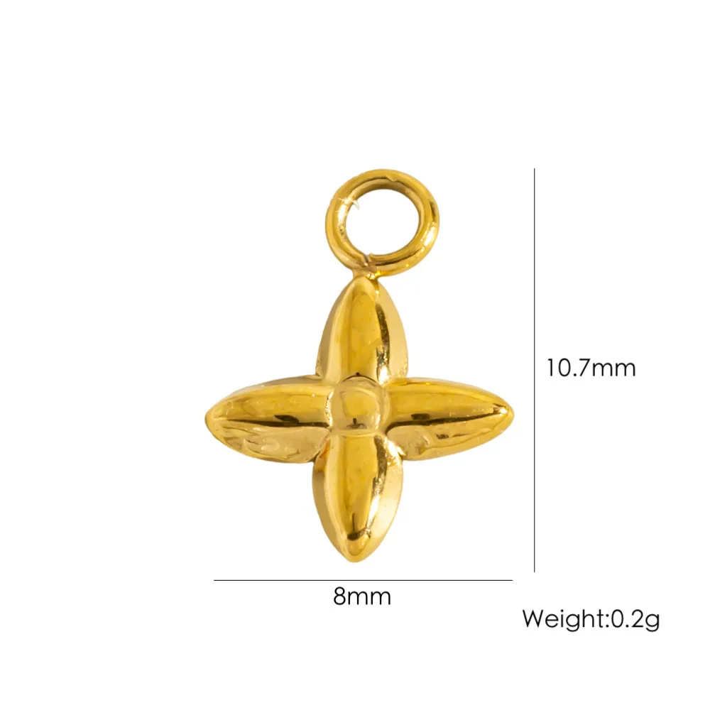 Retro Simple Jewelry Accessories Drop Oilinlaid White Shellfish Natural Stone Zircon Stainless Steel Pendant With Electroplating Process - Image 7