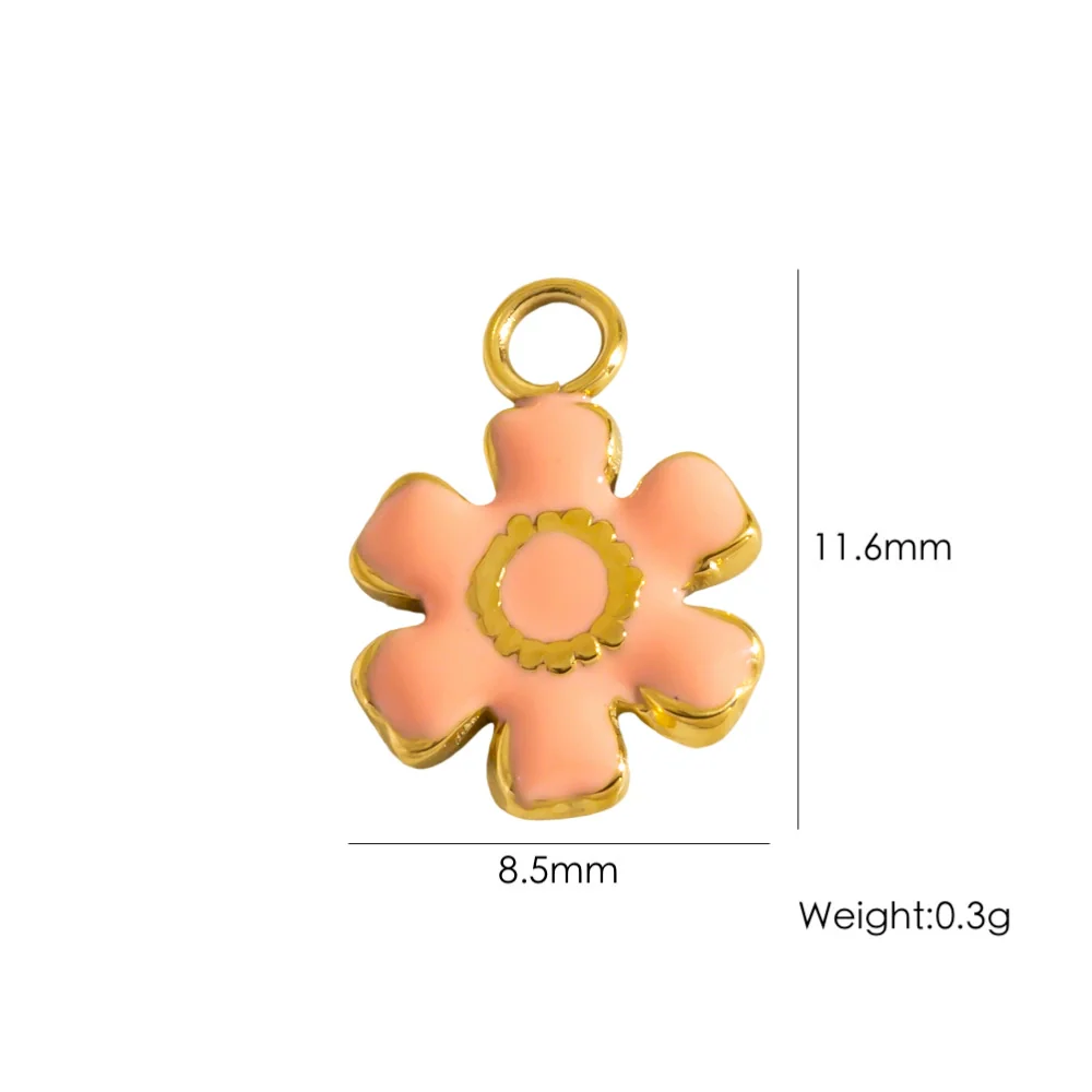 Retro Simple Jewelry Accessories Drop Oilinlaid White Shellfish Natural Stone Zircon Stainless Steel Pendant With Electroplating Process - Image 8