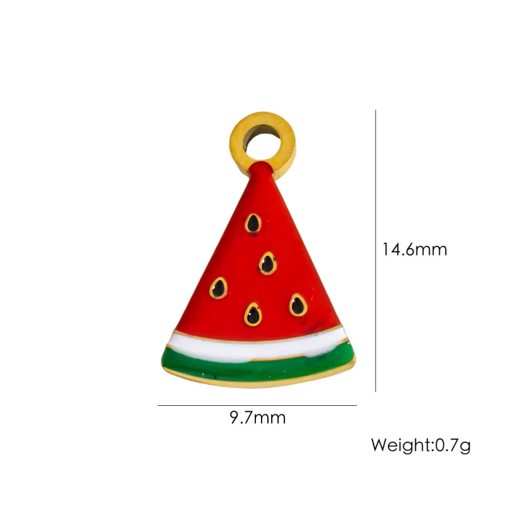 Retro Simple Jewelry Accessories Drop Oilinlaid White Shellfish Natural Stone Zircon Stainless Steel Pendant With Electroplating Process - Image 9