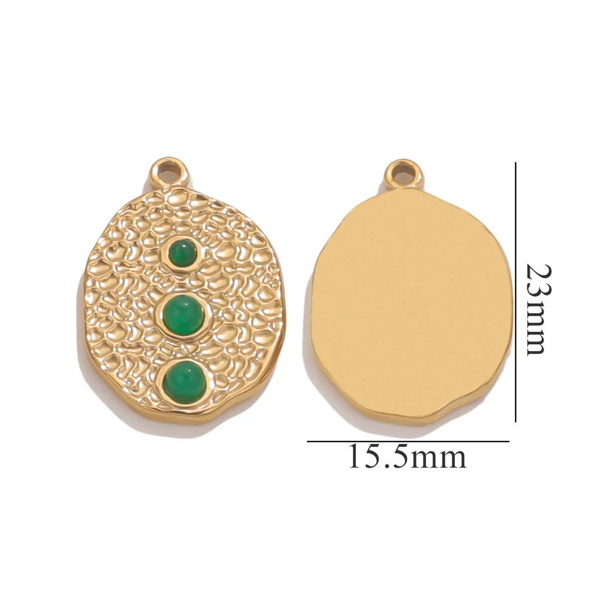 Retro Titanium Steel Necklace With Natural Stone Tiger Eye And Angel Pattern Electroplating Treatment Diy Pendant Jewelry Accessories - Image 10