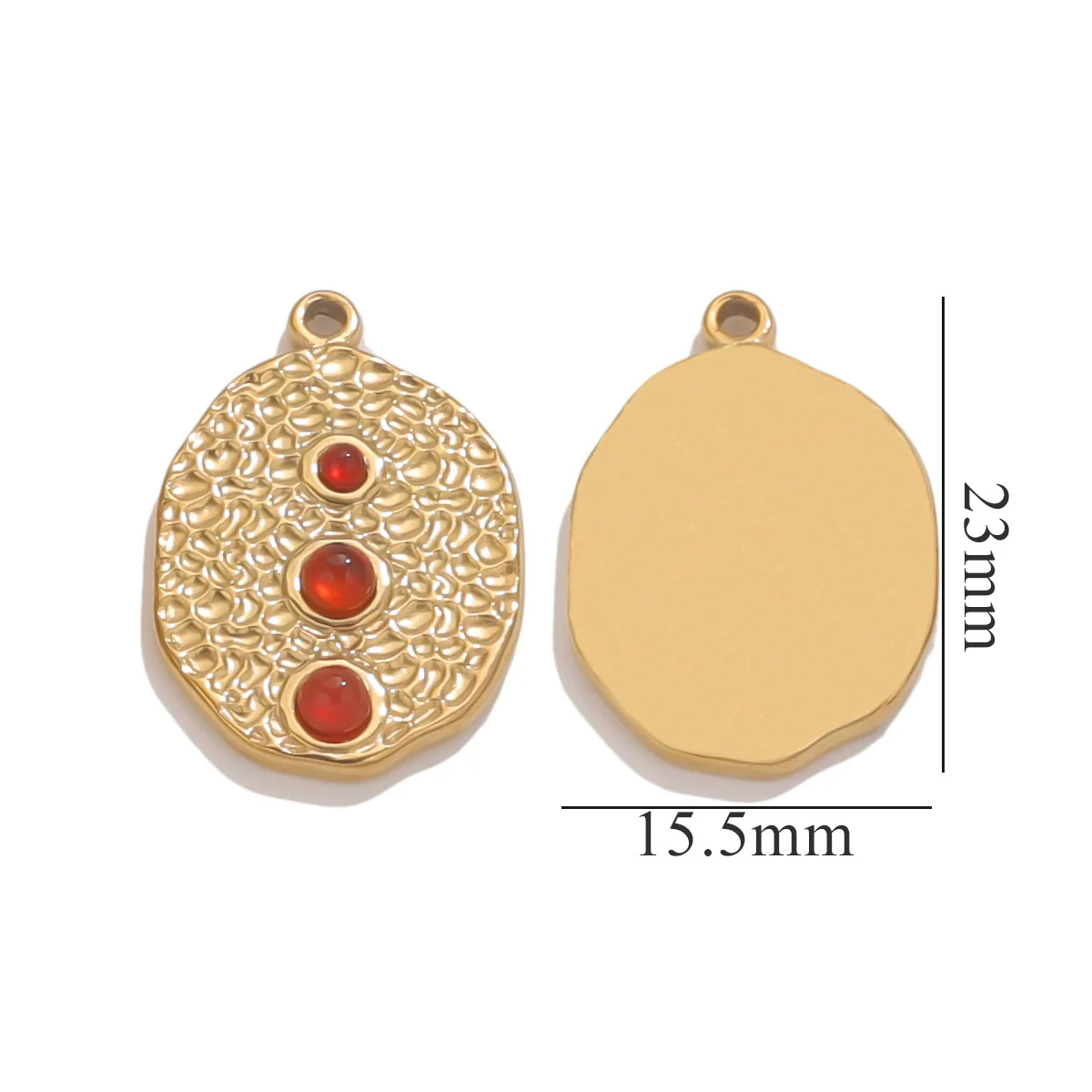 Retro Titanium Steel Necklace With Natural Stone Tiger Eye And Angel Pattern Electroplating Treatment Diy Pendant Jewelry Accessories - Image 11