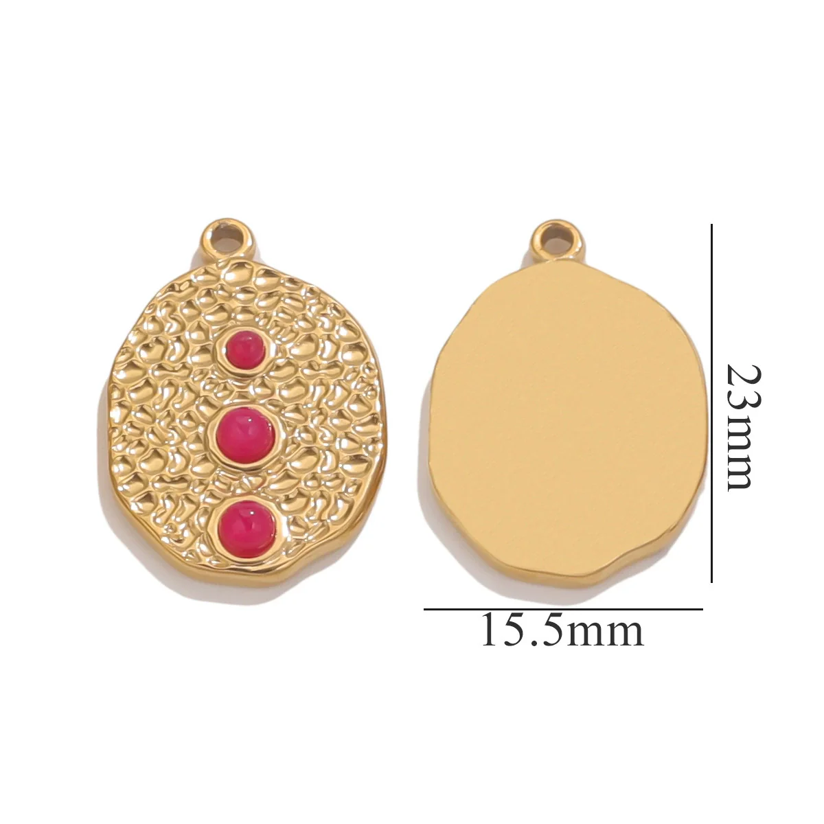 Retro Titanium Steel Necklace With Natural Stone Tiger Eye And Angel Pattern Electroplating Treatment Diy Pendant Jewelry Accessories - Image 8