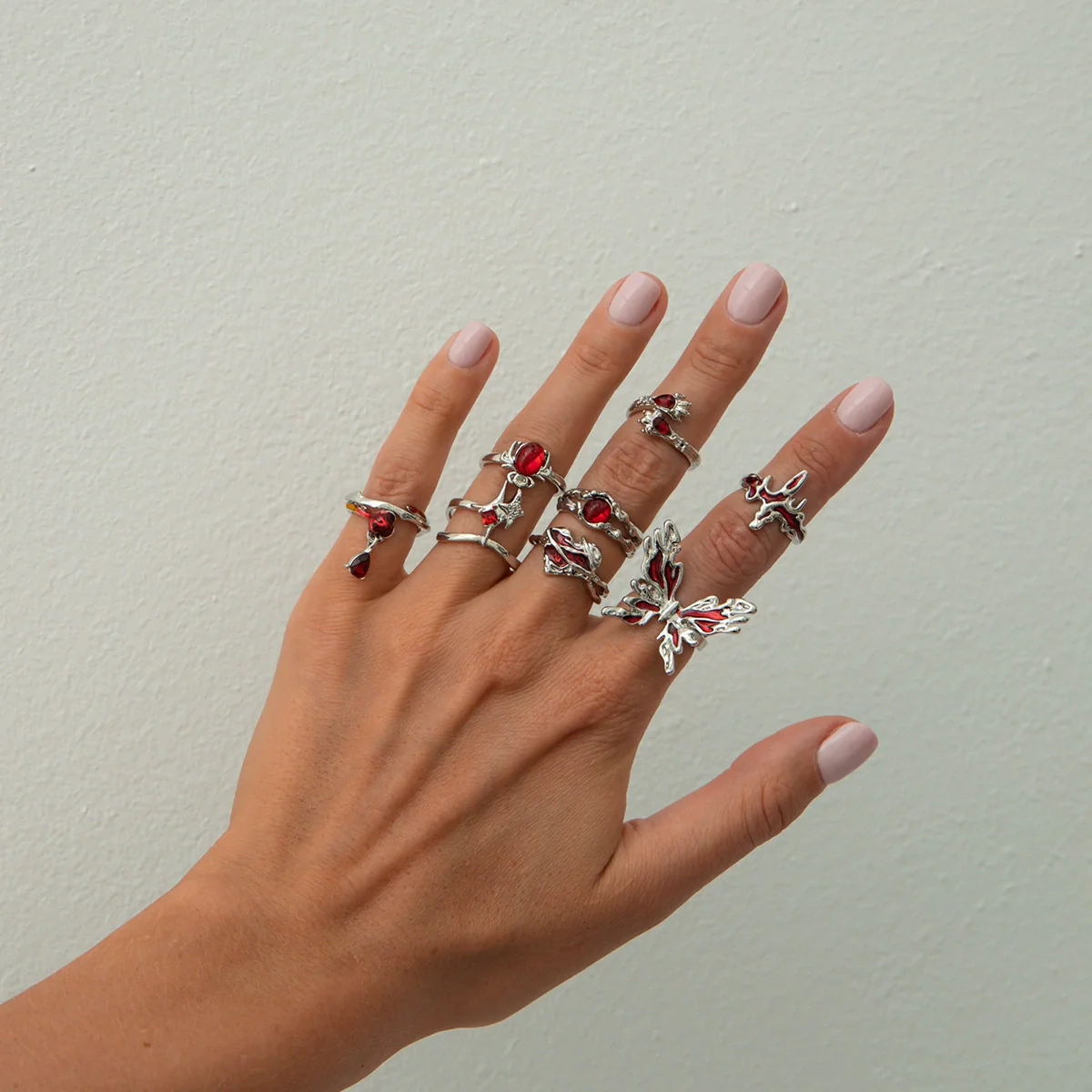 Ring Alloy Dripping Oil Animal Geometric Electroplating - Image 3