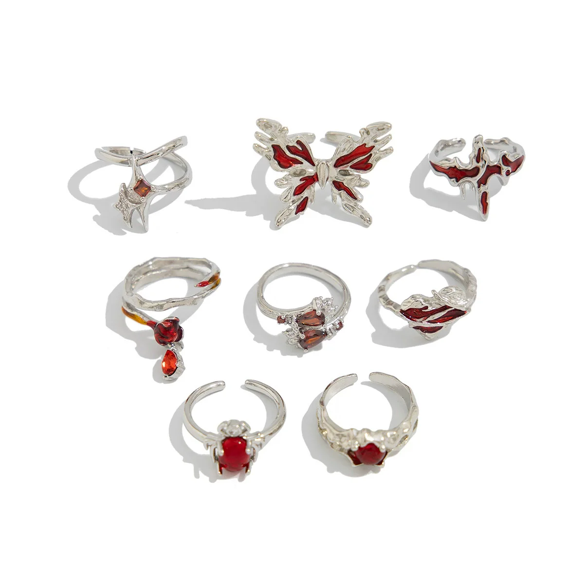 Ring Alloy Dripping Oil Animal Geometric Electroplating - Image 5