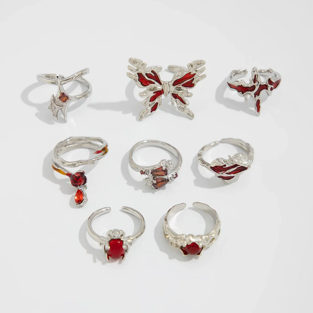 Ring Alloy Dripping Oil Animal Geometric Electroplating - Image 6