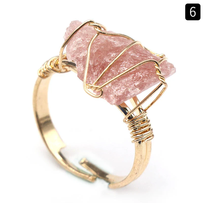 Ring Crystal Agate Natural Amethyst Citrine Grinding And Polishing - Image 12