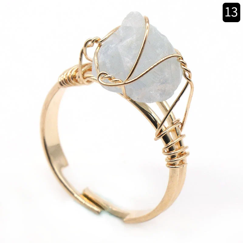 Ring Crystal Agate Natural Amethyst Citrine Grinding And Polishing - Image 19
