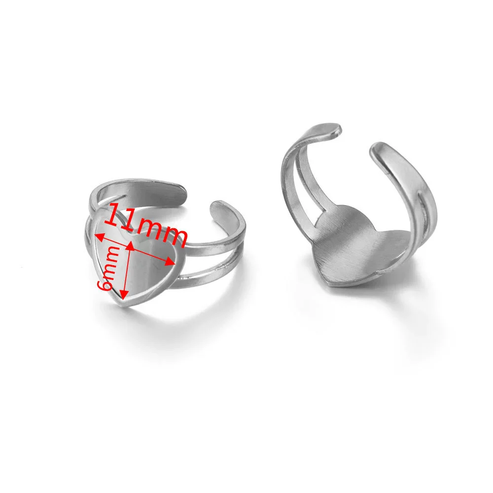 Ring Holder Stainless Steel Round Titanium Steel 18K Gold Plated Electroplating Jewelry Blank Tray - Image 12