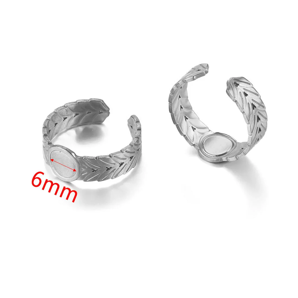 Ring Holder Stainless Steel Round Titanium Steel 18K Gold Plated Electroplating Jewelry Blank Tray - Image 19