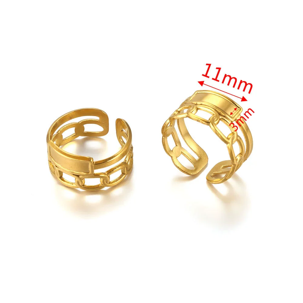 Ring Holder Stainless Steel Round Titanium Steel 18K Gold Plated Electroplating Jewelry Blank Tray - Image 27