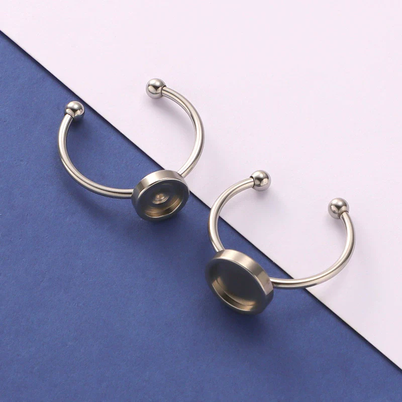 Ring Stainless Steel Geometric Electroplating Jewelry Accessories Unisex - Image 3