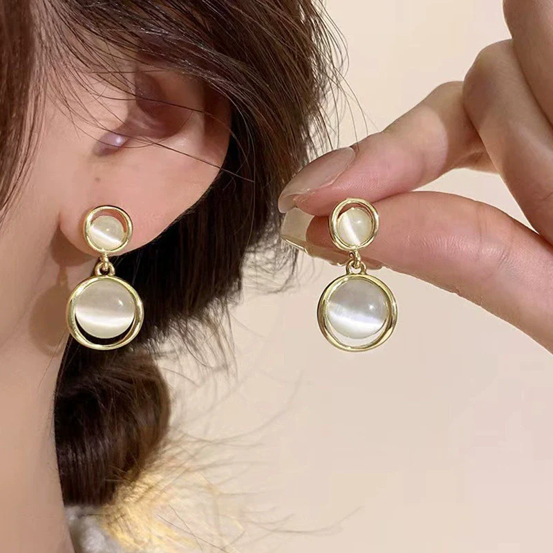 S925 Silver Butterfly Stud Earrings For Women Zircon Pearl Electroplated Light Luxury Niche Highend Minimalist Geometric - Image 16