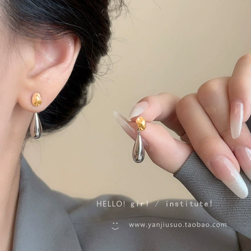 S925 Silver Butterfly Stud Earrings For Women Zircon Pearl Electroplated Light Luxury Niche Highend Minimalist Geometric - Image 22