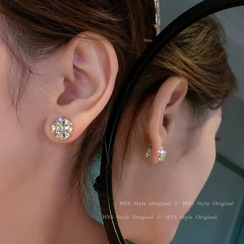 S925 Silver Butterfly Stud Earrings For Women Zircon Pearl Electroplated Light Luxury Niche Highend Minimalist Geometric - Image 23