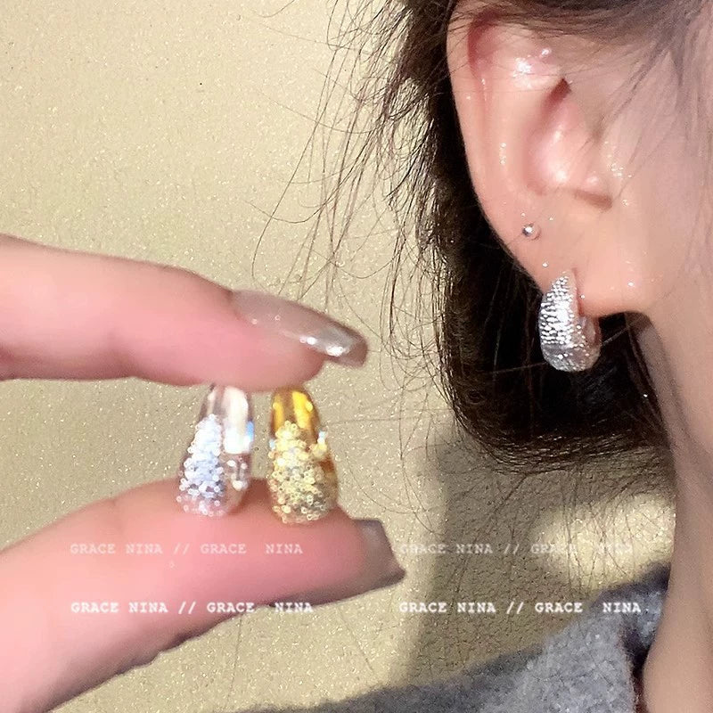 S925 Silver Butterfly Stud Earrings For Women Zircon Pearl Electroplated Light Luxury Niche Highend Minimalist Geometric - Image 47