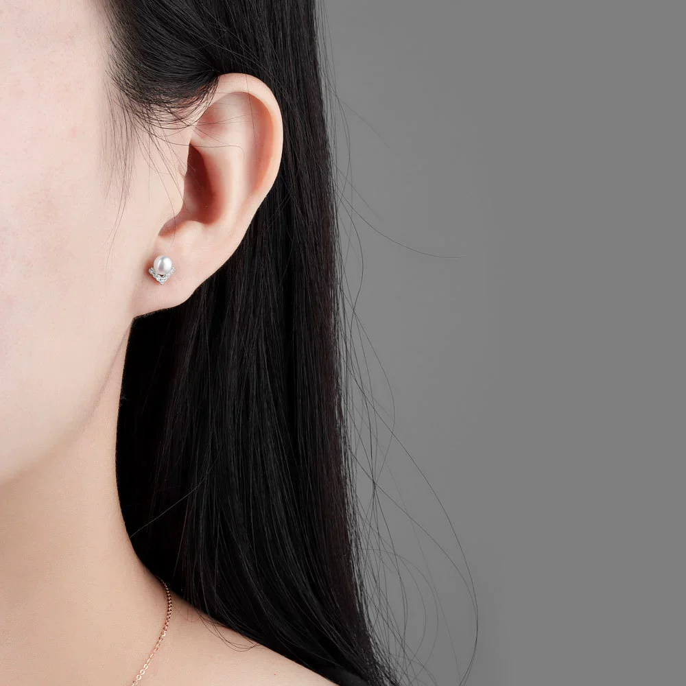 S925 Sterling Silver Geometric Electroplated Women's Earrings Jewelry - Image 3