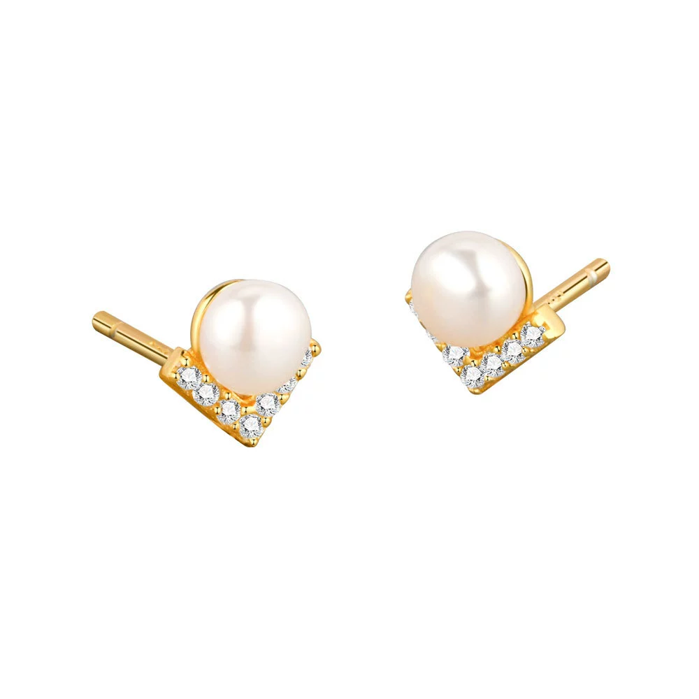 S925 Sterling Silver Geometric Electroplated Women's Earrings Jewelry - Image 5